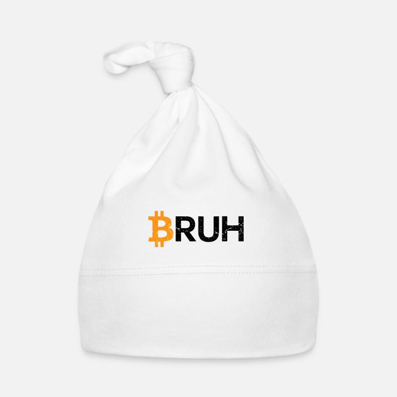 Bitcoin Bruh Cryptomonnaie Bitcoin Bonnet bio Bébé