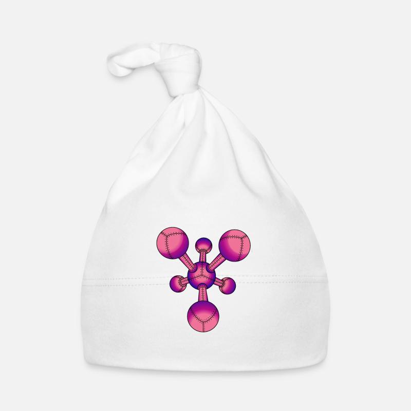 Metal molecule | Future, robots & biotechnology - Organic Baby Cap - white