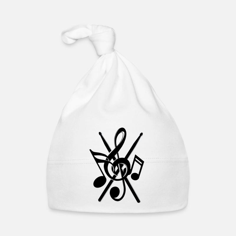 Les notes de Drumstick - Bonnet bio Bébé - blanc