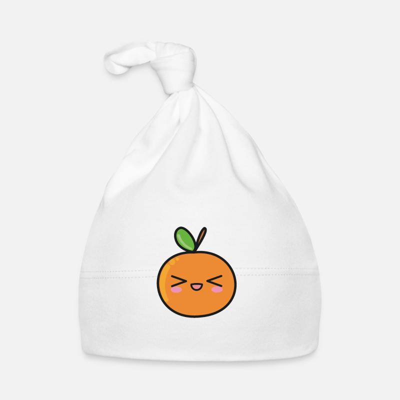 Fruit Orange Cute Kawaii Organic Baby Cap