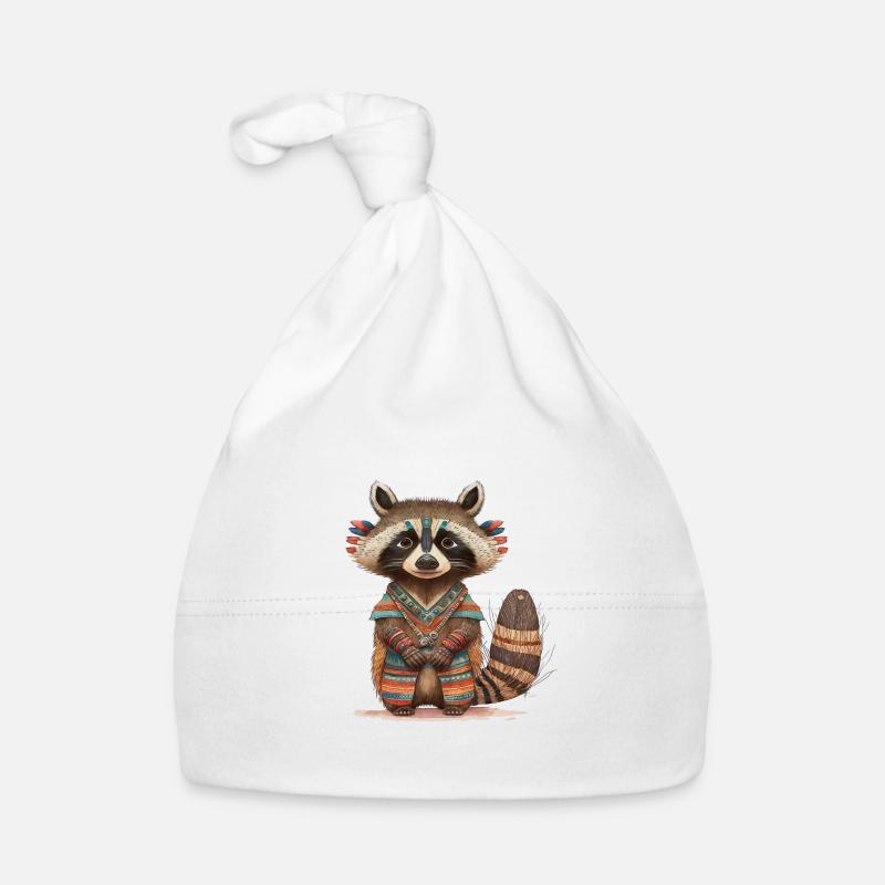 Waschbär Athanasius Baby Bio-Mütze
