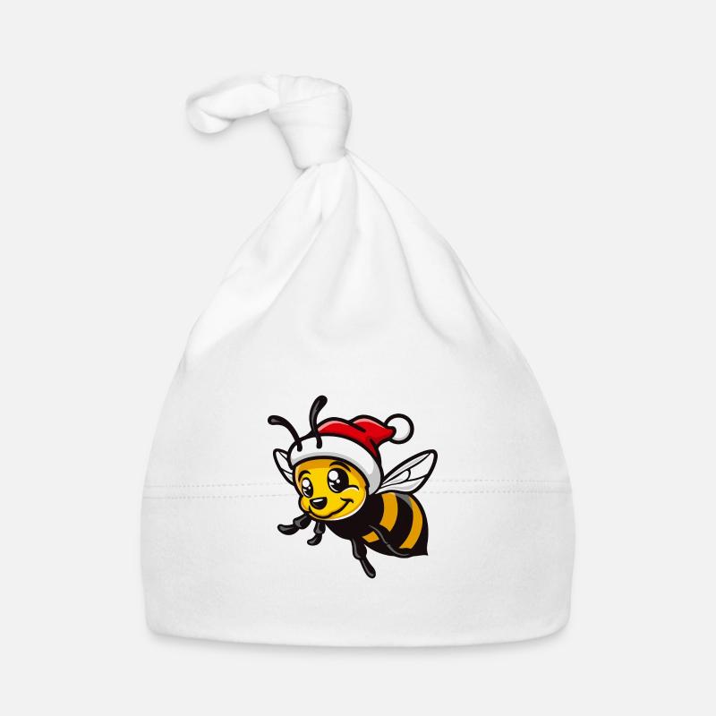 Bee Christmas Organic Baby Cap