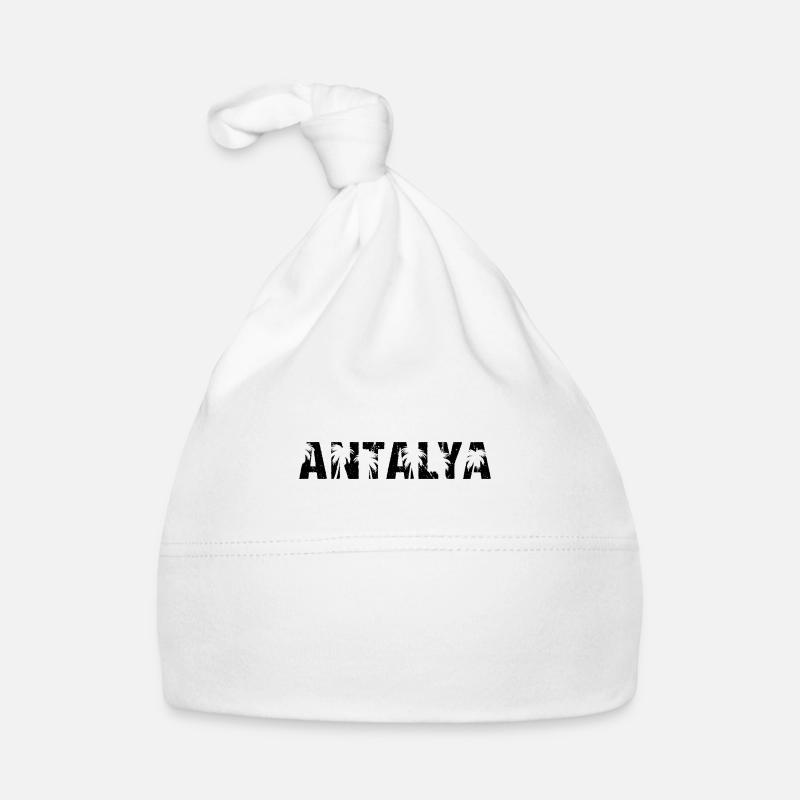Antalya Palm Trees Turkey Organic Baby Cap