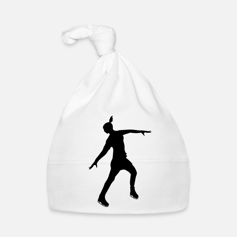 Eiskunstläuferin in stabiler Pose Baby Bio-Mütze