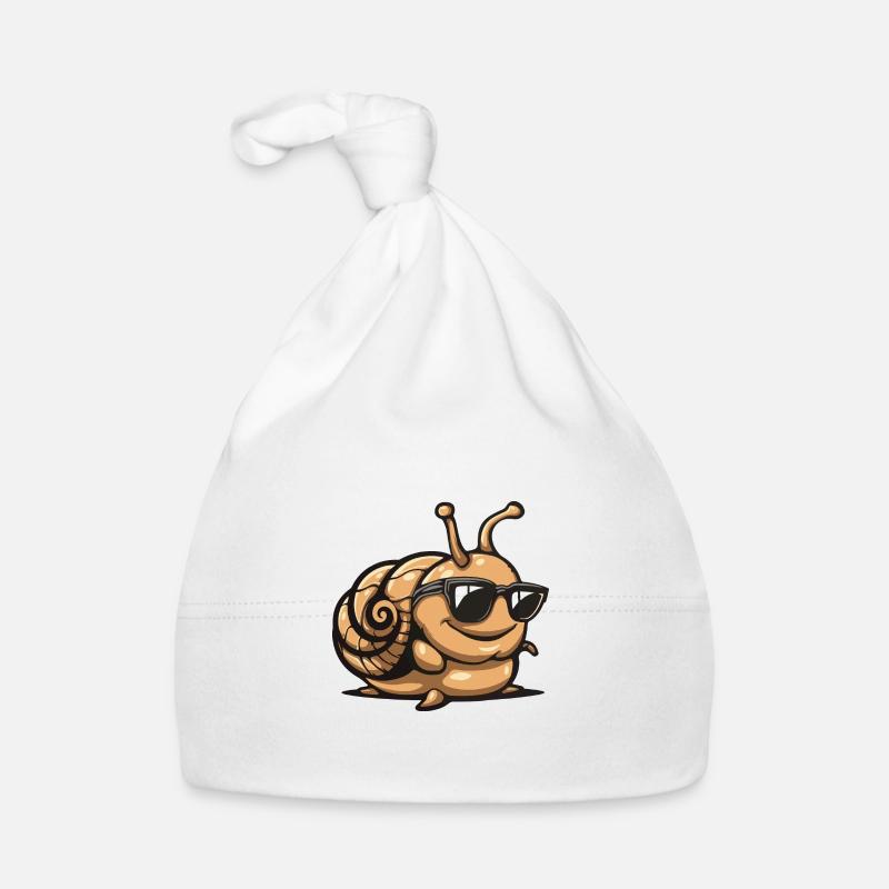Schnecke Comic Cool Baby Bio-Mütze