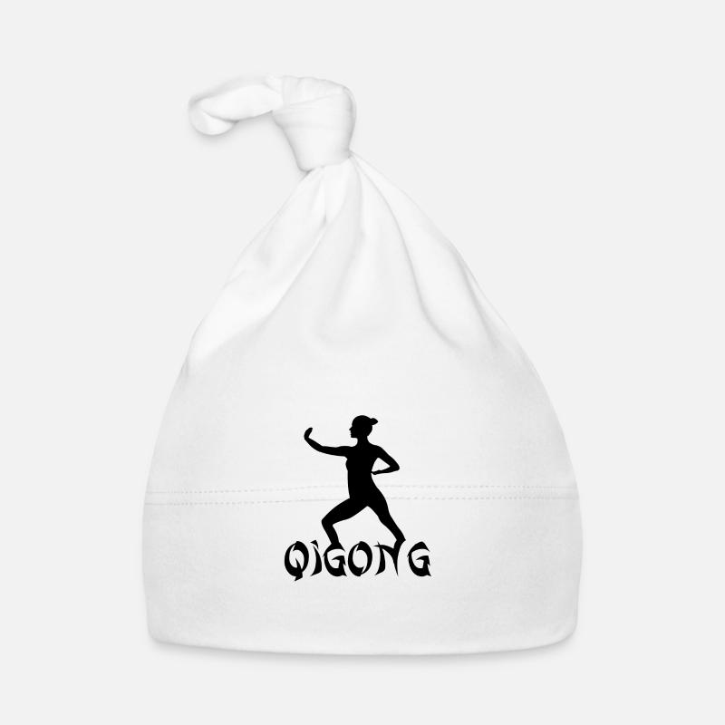 Qigong - Baby Bio-Mütze - Weiß