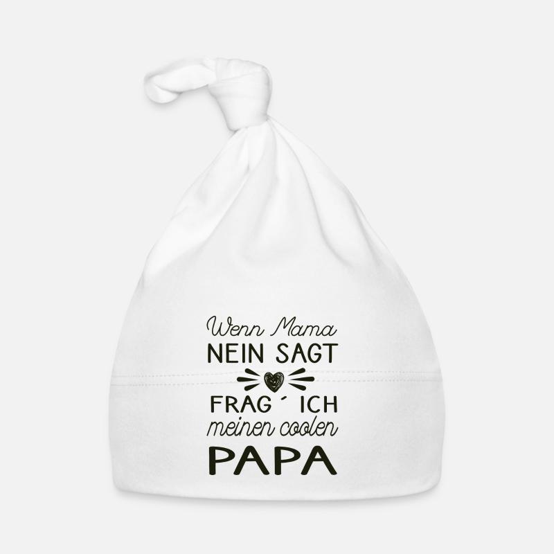 Baby Spruch - Geschenkidee Baby Bio-Mütze