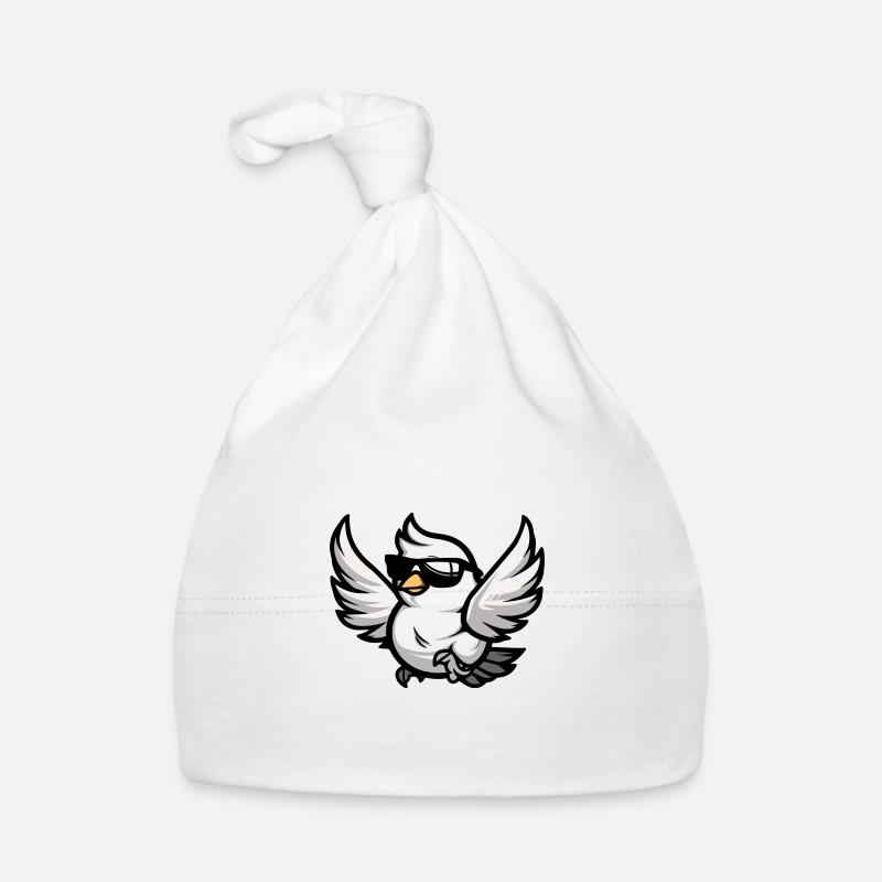 Taube Vogel Comic Cool Baby Bio-Mütze