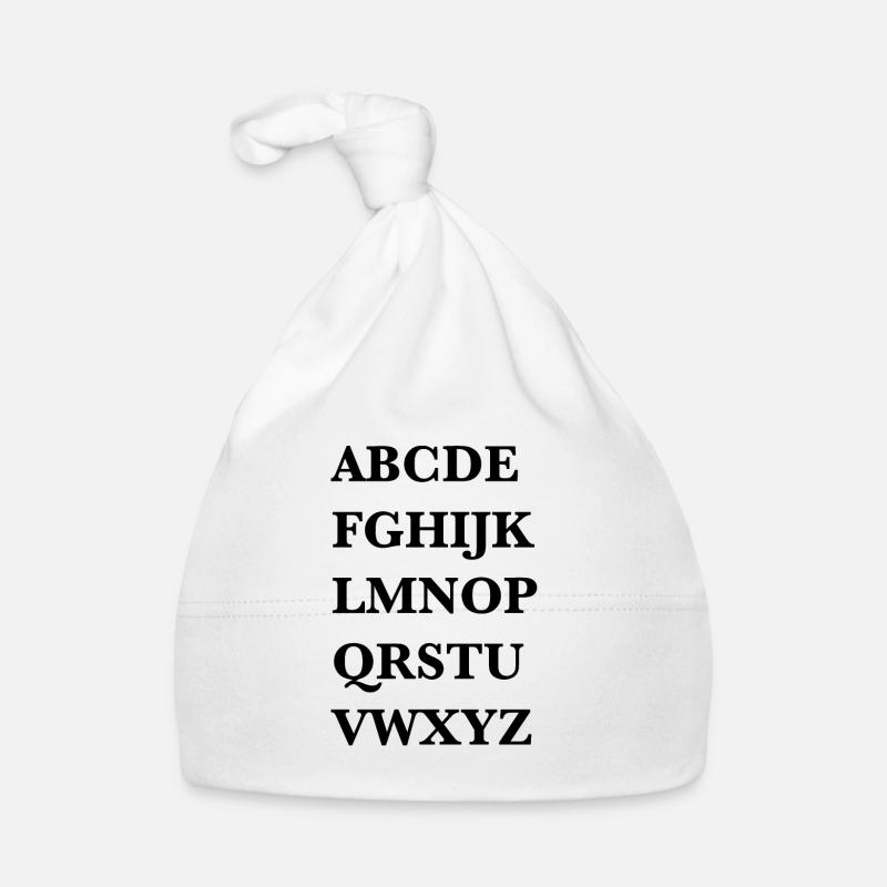 Alphabet Baby Bio-Mütze