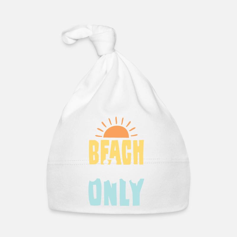 beach beach summer Organic Baby Cap