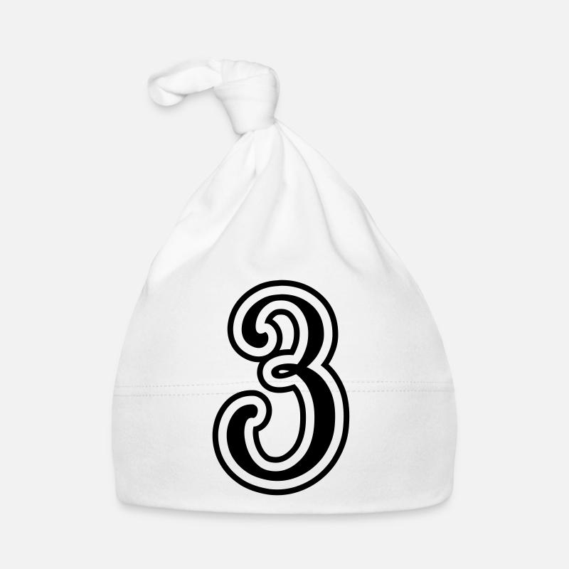 3 Numéro de numéro Bonnet bio Bébé
