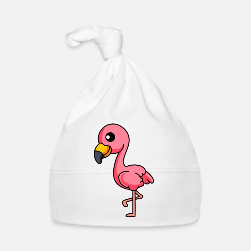 Flamingo Comic Tier Baby Bio-Mütze