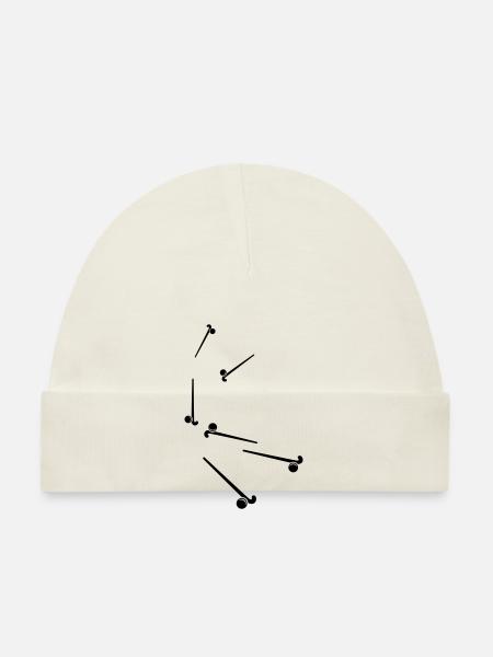 Field Hockey icon icon - Organic Baby Cap - white - Front