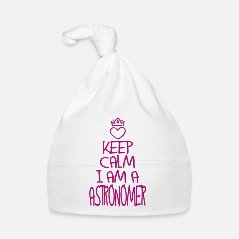 Gardez calme Astronome cool Cadeau d’astronome Bonnet bio Bébé