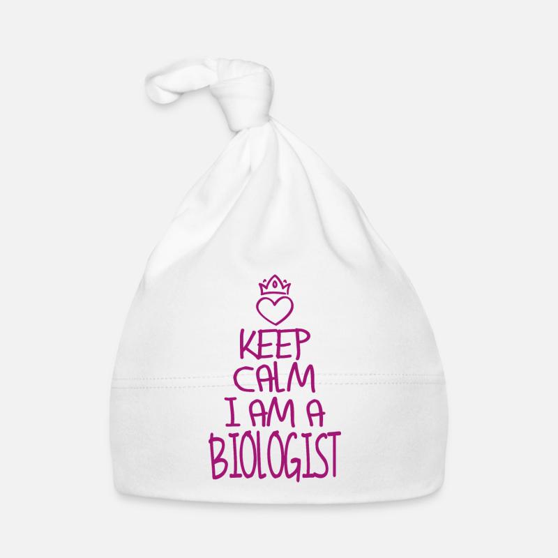 Keep Calm Biologist Cool Biologist Gift Organic Baby Cap