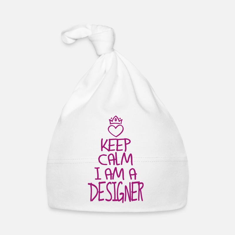 Gardez calm Designer cool cadeau de designer Bonnet bio Bébé