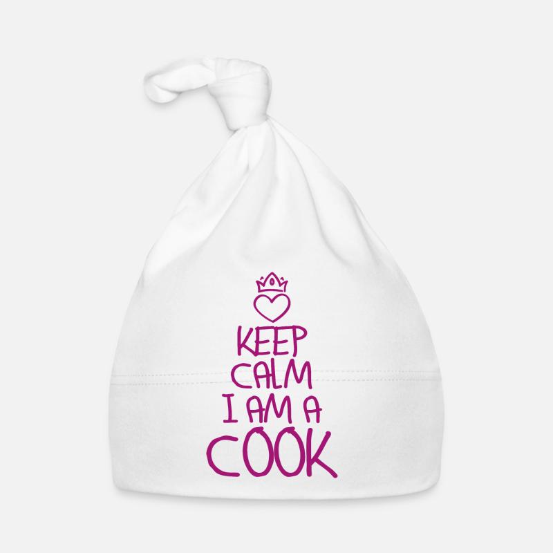 Keep Calm Koch cool Koch Geschenk Baby Bio-Mütze