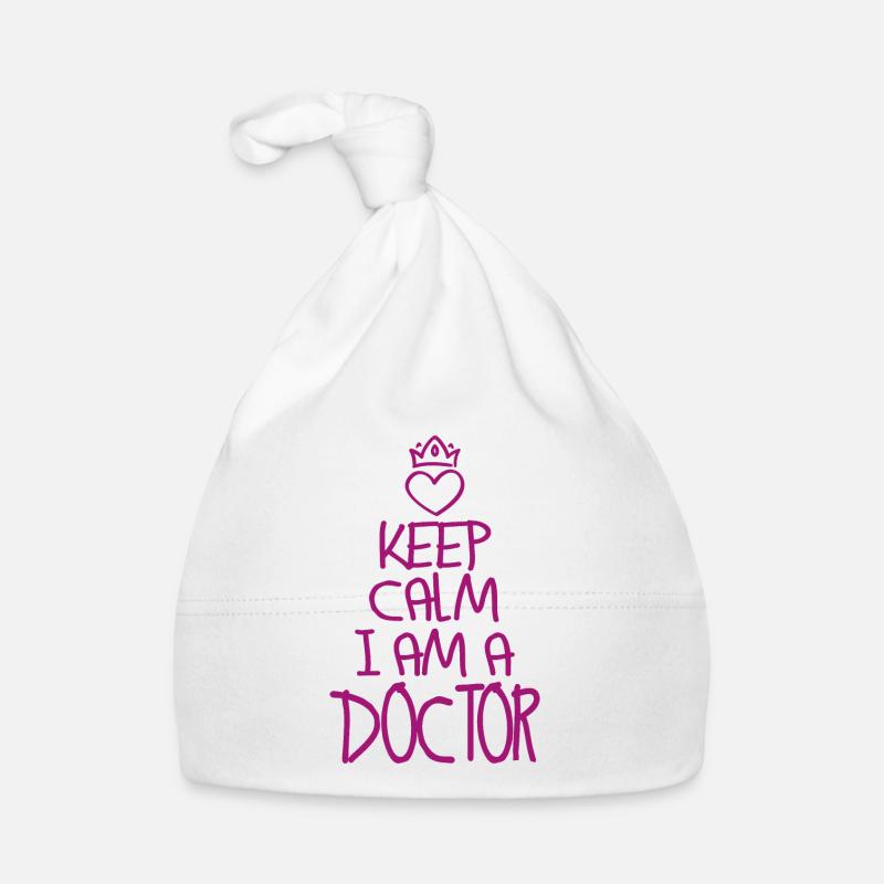 Keep Calm Doktor cool Geschenk Baby Bio-Mütze