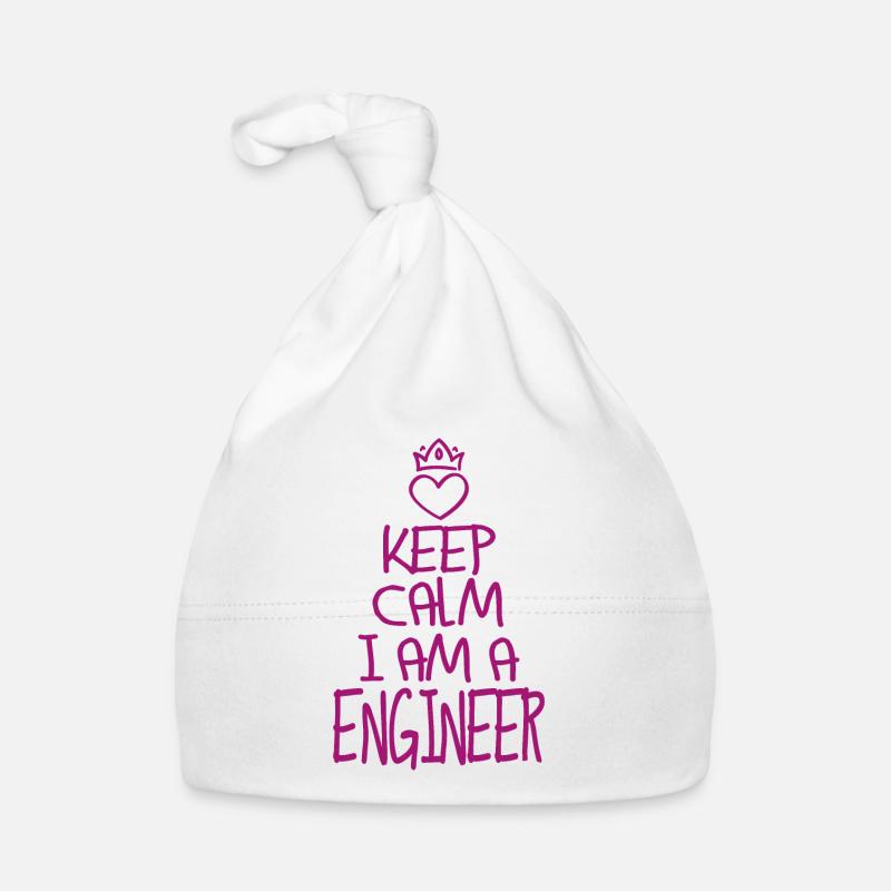 Keep Calm Engineer cool gift Organic Baby Cap