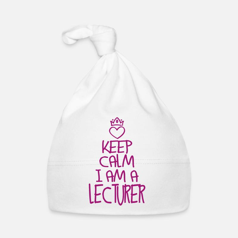 Keep Calm Lektor cool Lektor Geschenk Baby Bio-Mütze