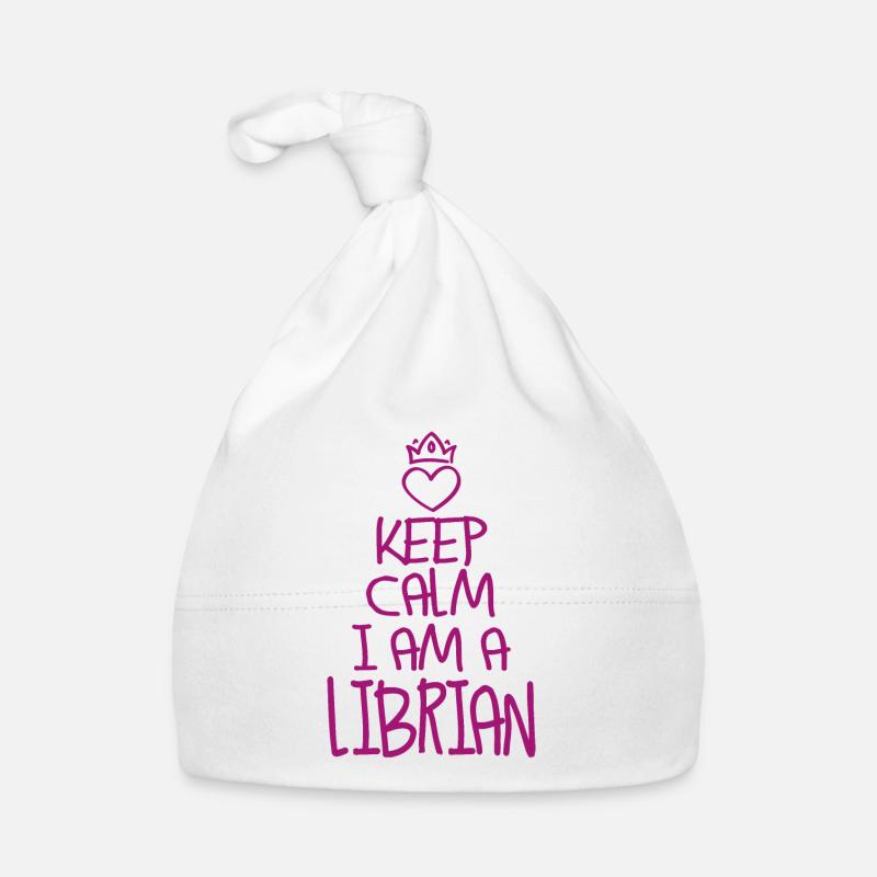 Keep Calm Bibliothekar cool Bibliothekar Geschenk Baby Bio-Mütze