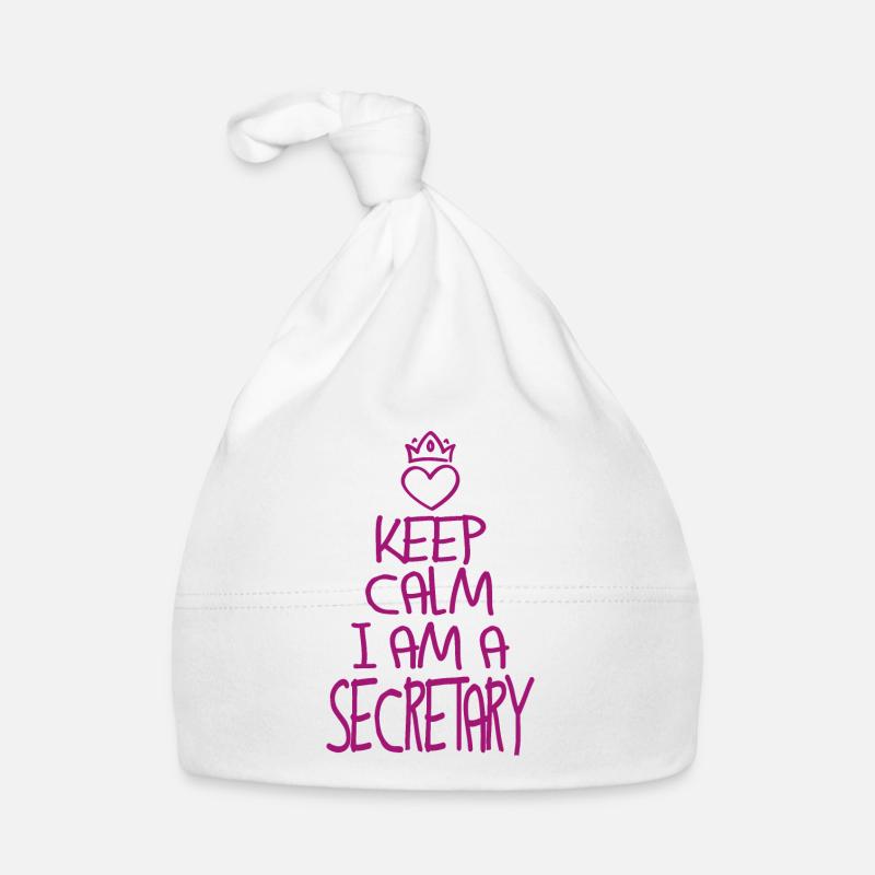 Keep Calm Sekretär cool Sekretär Geschenk Baby Bio-Mütze