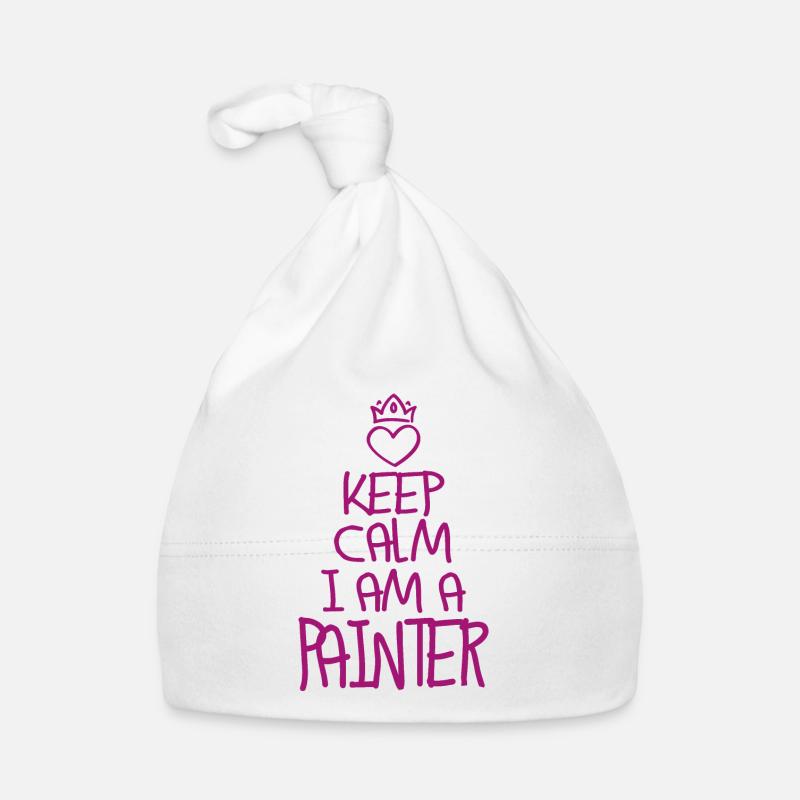 Keep Calm Maler cool Maler Geschenk Baby Bio-Mütze