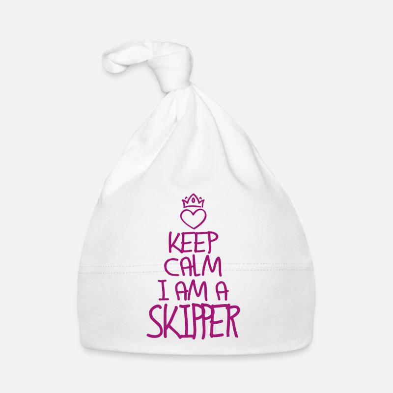 Keep Calm Skipper cool Skipper Geschenk Baby Bio-Mütze