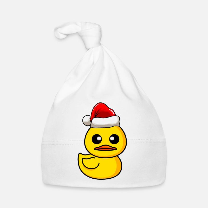 Duck Comic Christmas Organic Baby Cap