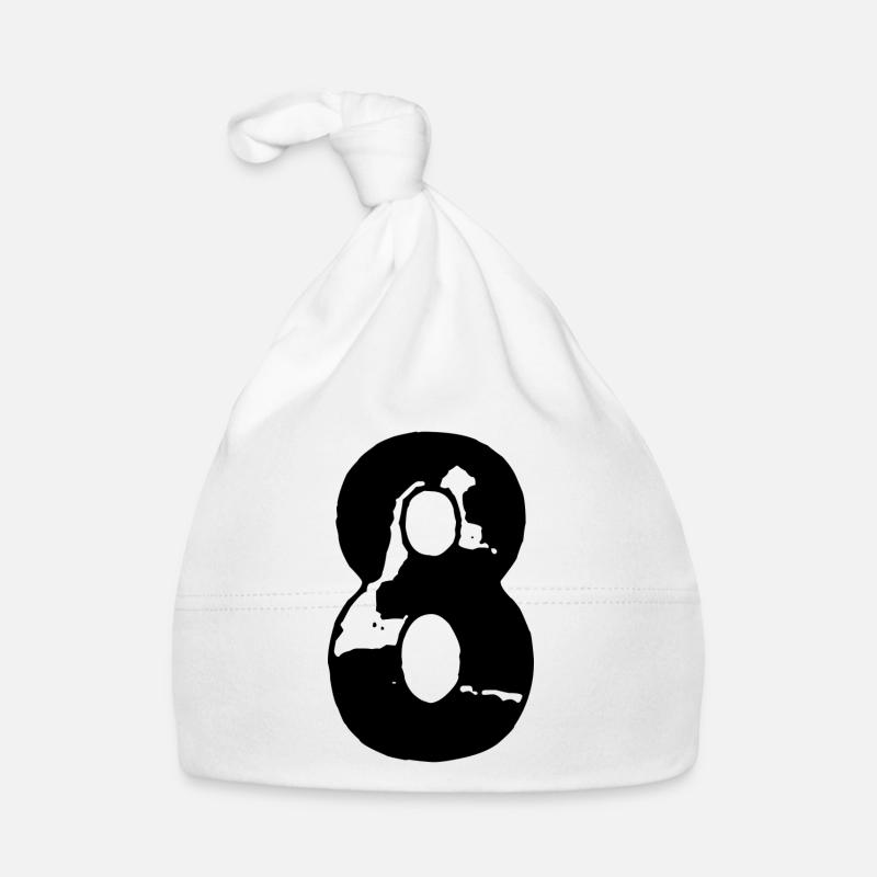 8 Number jersey Organic Baby Cap