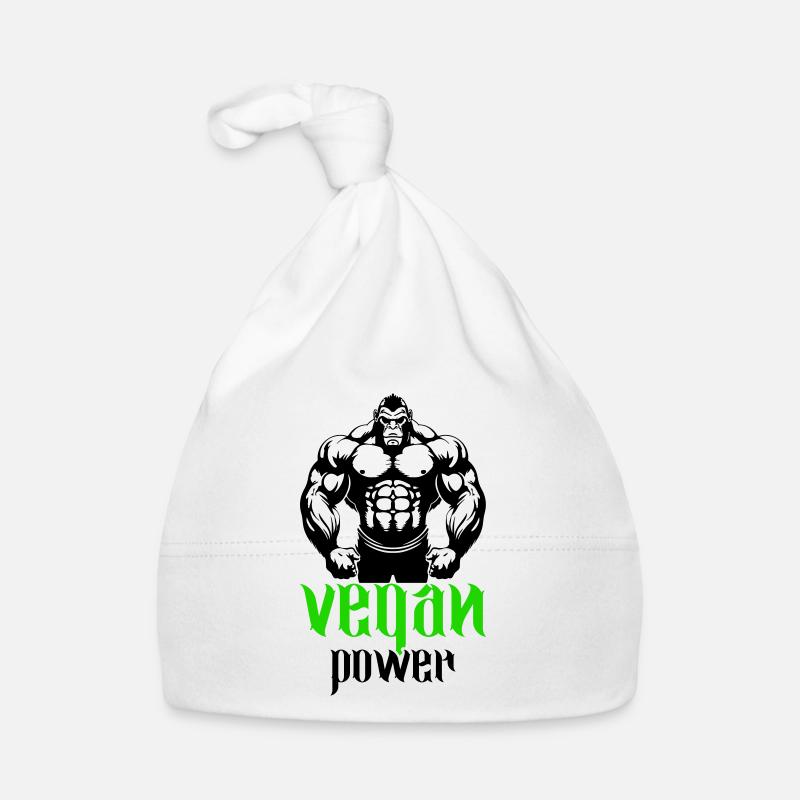 Gorilla Bodybuilder Végétalien Bonnet bio Bébé