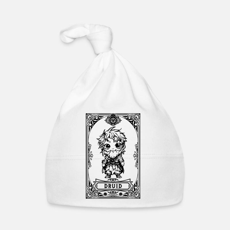 Druide RPG Tarotkarte Chibi Baby Bio-Mütze