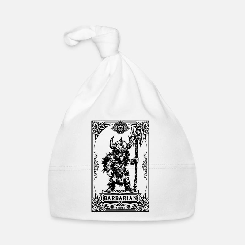 Barbar RPG Tarot Karte Chibi Baby Bio-Mütze