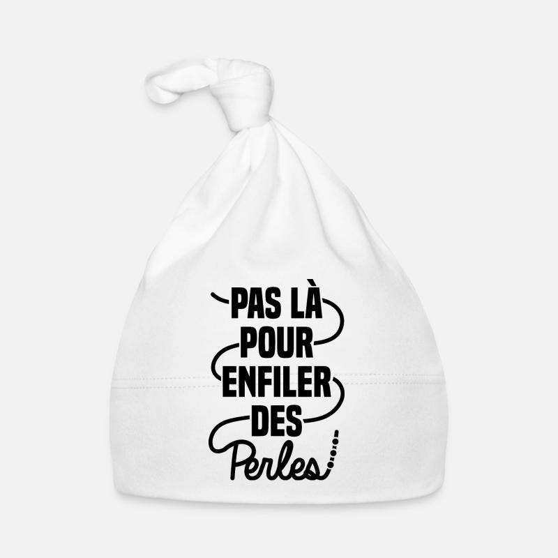 Pas là pour enfiler des perles Bonnet bio Bébé