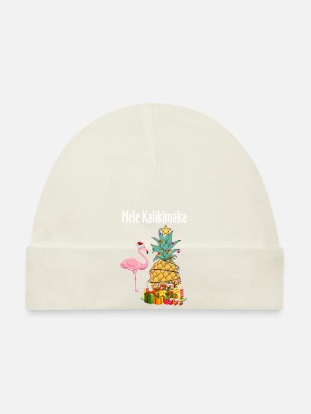 mele kalikimaka - Organic Baby Cap - white - Front