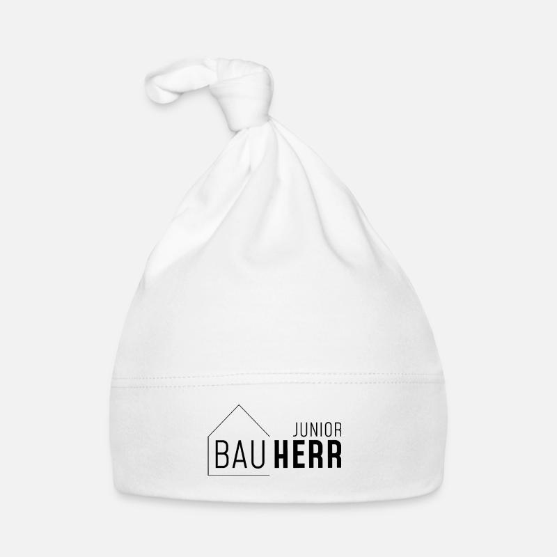 Junior Bauherr - Baby Bio-Mütze - Weiß