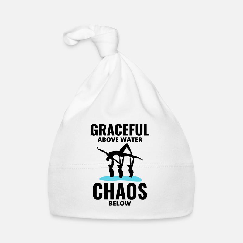 Graceful Chaos Synchronized Swimming Team Swimmer Organic Baby Cap
