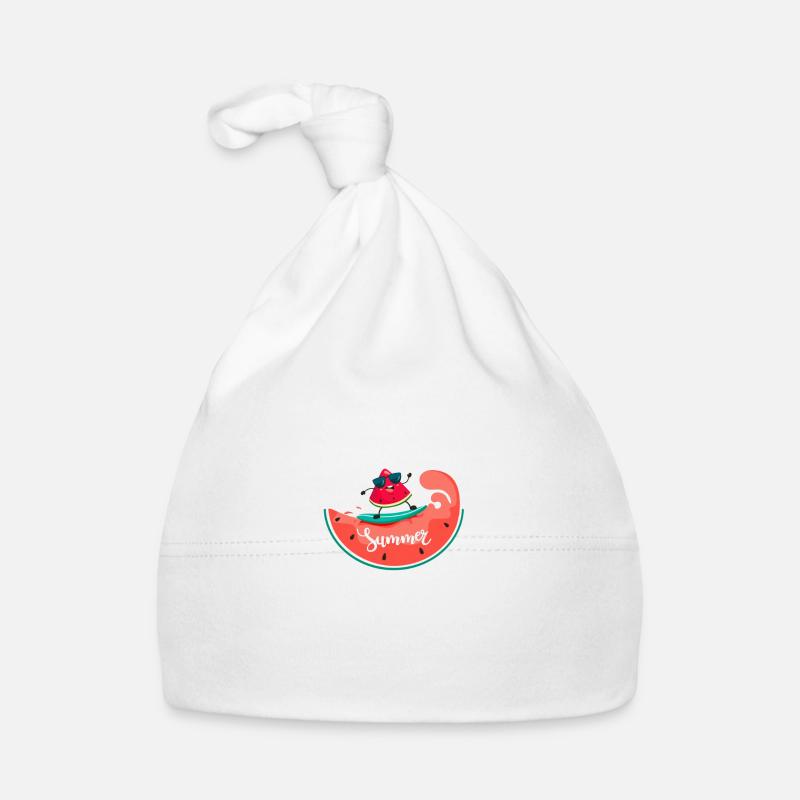 Summer Water Pastèque T Shirt Imprimé Bonnet bio Bébé