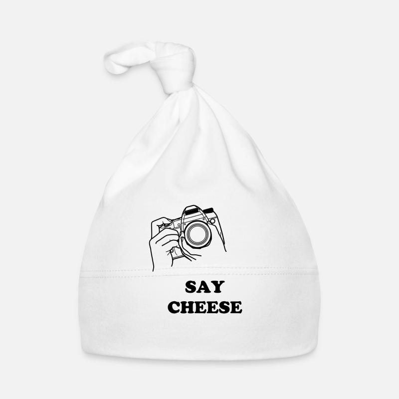 say cheese Baby Bio-Mütze