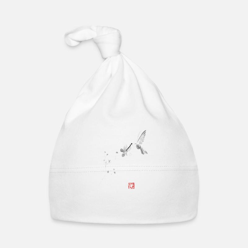 Sakura und Vogel Baby Bio-Mütze