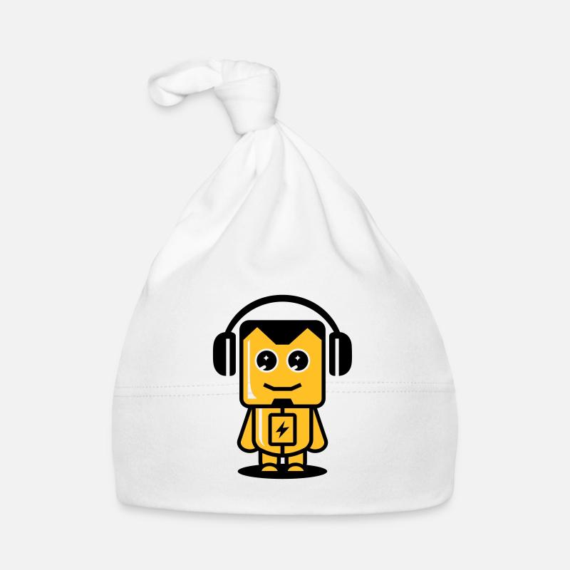 Robot drôle 03 Bonnet bio Bébé