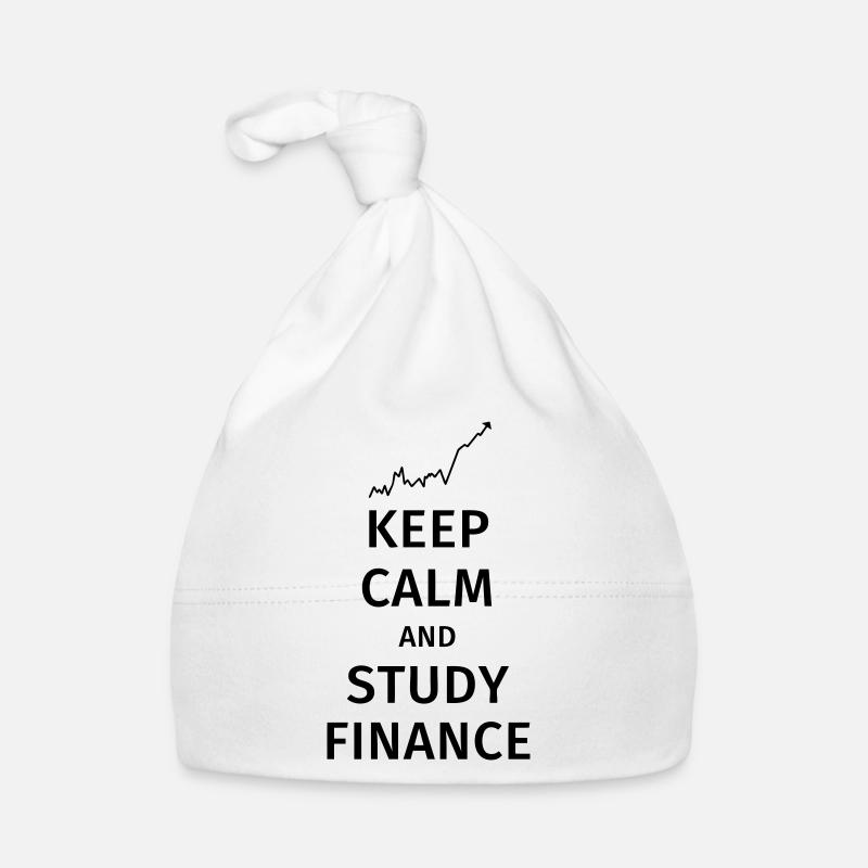 keep calm and study finance Organic Baby Cap