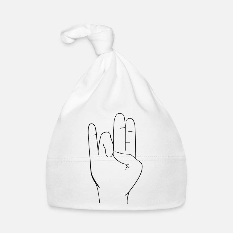 Signe à la main Bonnet bio Bébé