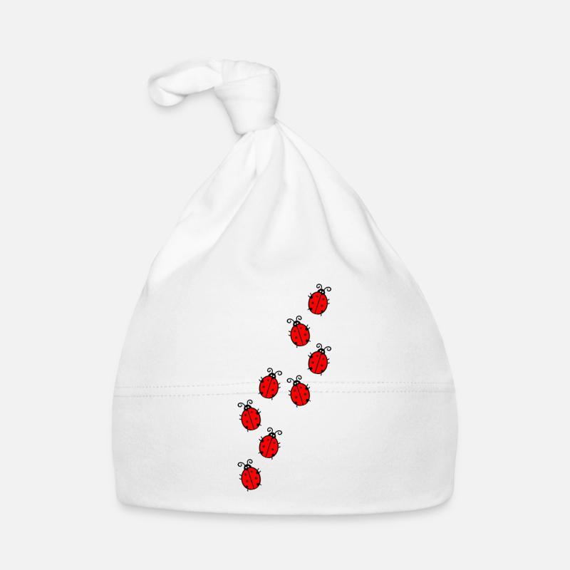 Ladybug Organic Baby Cap