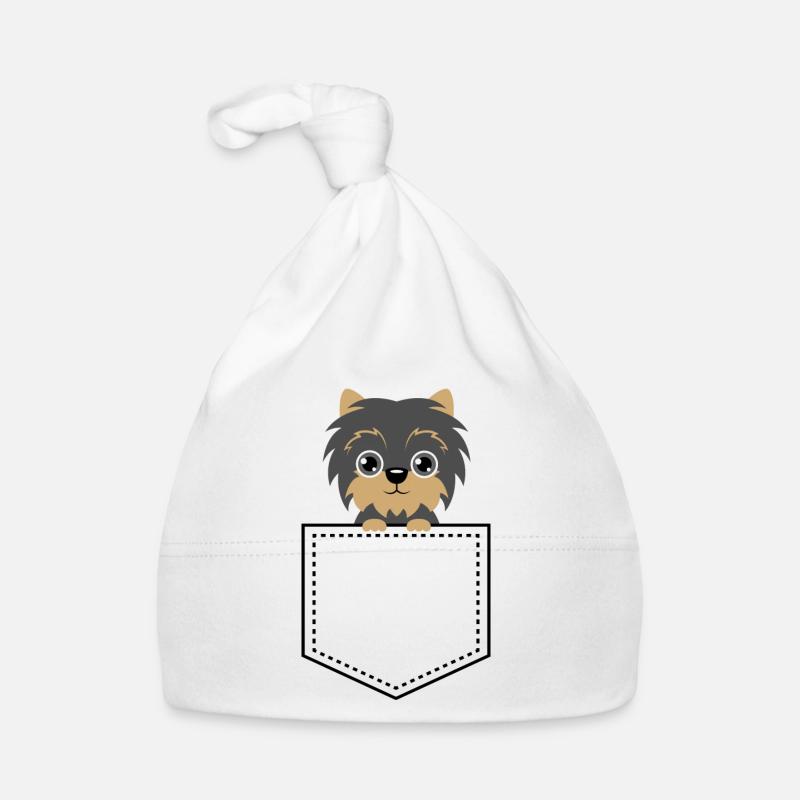 Taschentier Yorkshire Terrier Baby Bio-Mütze