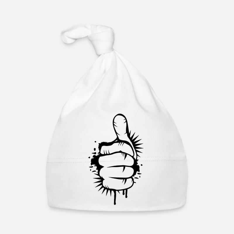 Hand with thumb up Organic Baby Cap
