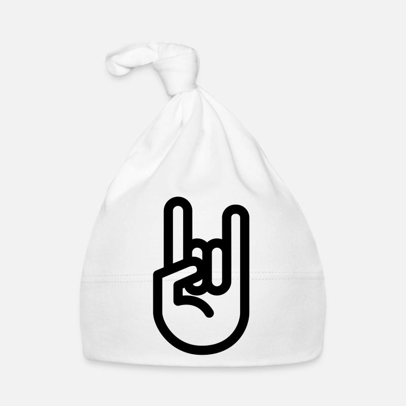 main hand rock Bonnet bio Bébé