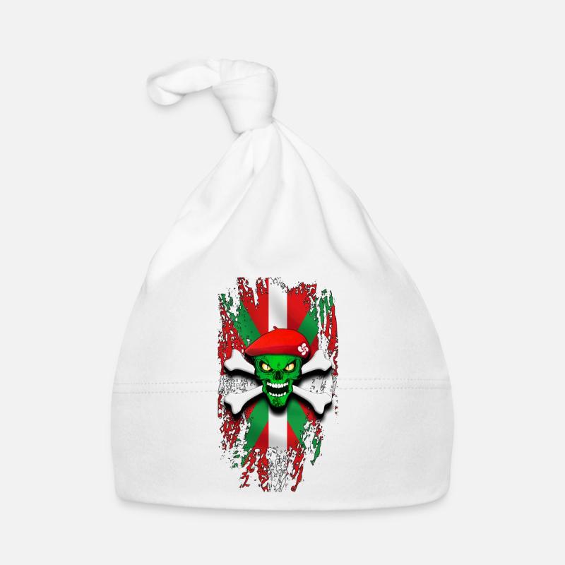 basque skull 02 Bonnet bio Bébé