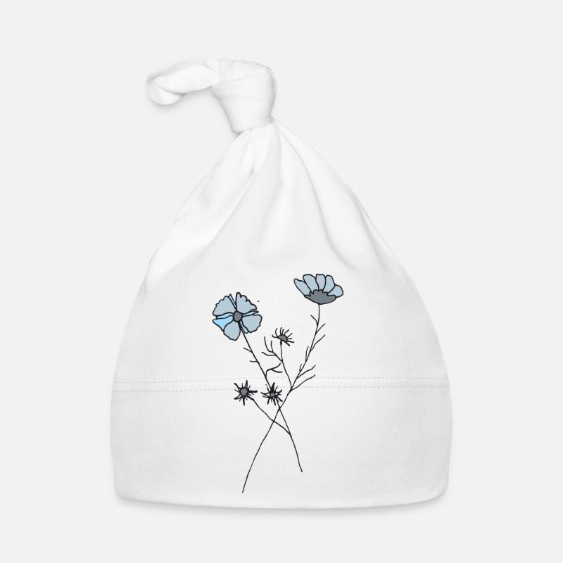 Fleur séchée Bonnet bio Bébé