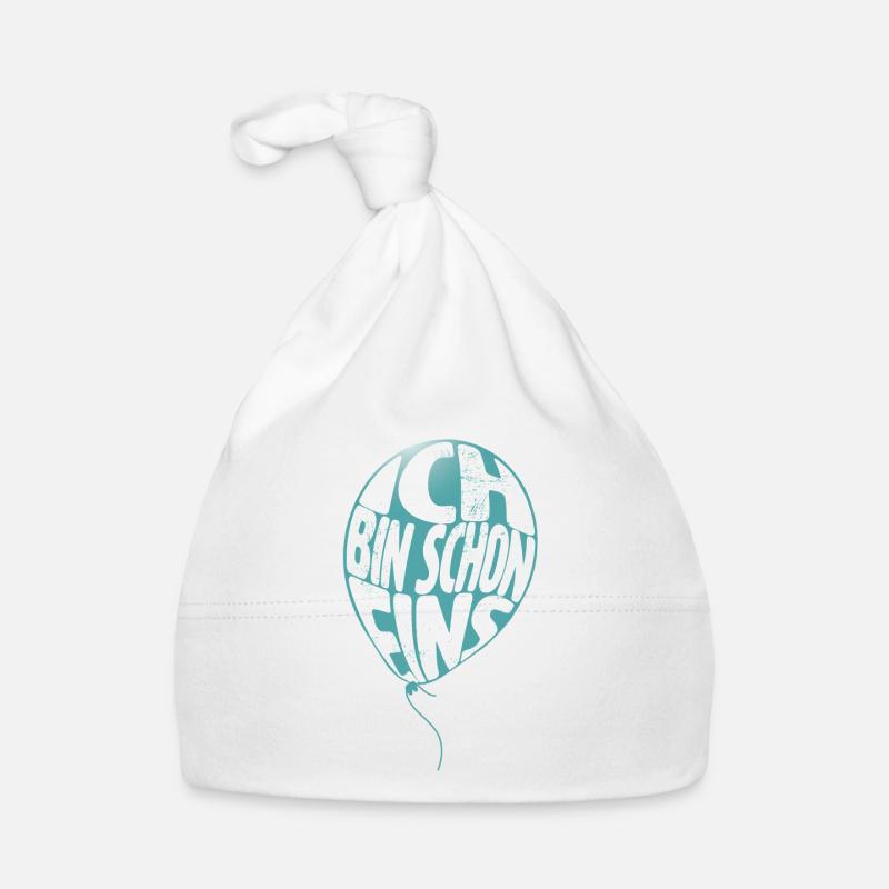 Ich bin schon 1 - Luftballon Baby Bio-Mütze